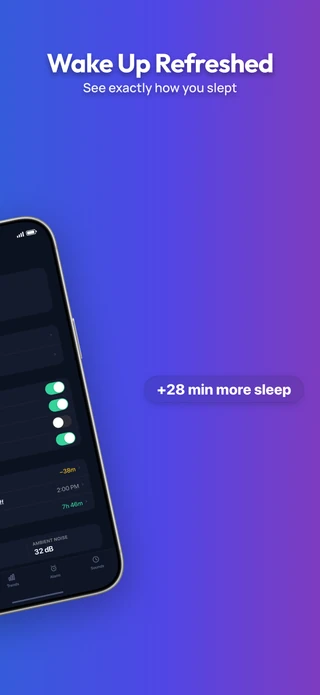 Slide 2 of the Panorama pack: Wake Up Refreshed — See exactly how you slept